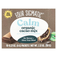 <img alt="Four Sigmatic, Calm, Organic Cacao Mix with Reishi Mushroom, 10 Packets, 0.21 oz (6 g) Each" title="Four Sigmatic, Calm, Organic Cacao Mix with Reishi Mushroom, 10 Packets, 0.21 oz (6 g) Each,4897039310462"