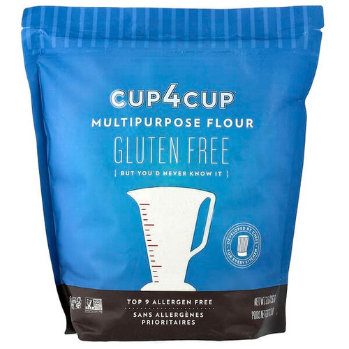 <img alt="Cup4Cup, Multipurpose Flour, Gluten Free, 3 lbs (1,362 g)" title="Cup4Cup, Multipurpose Flour, Gluten Free, 3 lbs (1,362 g),859216003004"