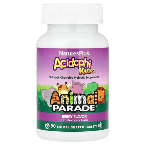 <img alt="NaturesPlus, Animal Parade AcidophiKidz, Childrens Chewable Probiotic, Berry, 90 Animal-Shaped Tablets" title="NaturesPlus, Animal Parade AcidophiKidz, Childrens Chewable Probiotic, Berry, 90 Animal-Shaped Tablets,097467299696"
