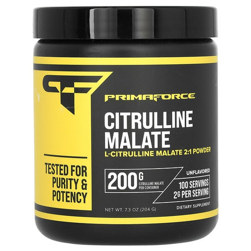 <img alt="Primaforce, Citrulline Malate, Unflavored, 7.3 oz (204 g)" title="Primaforce, Citrulline Malate, Unflavored, 7.3 oz (204 g),811445020115"