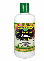 Dynamic Health Organic Certified Acai Berry Juice Blend -- 33.8 fl oz