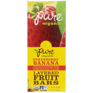 Pure Organic, Organic, Layered Fruit Bars, Strawberry Banana, 20 Bars, 0.63 oz (18 g) Each