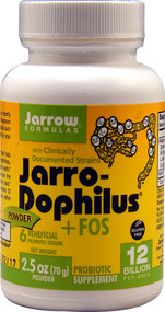 Jarrow Formulas Jarro-Dophilus plus FOS Powder - 12 billion - 2.5 oz