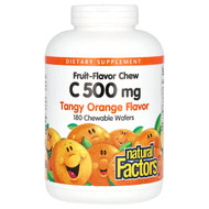<img alt="Natural Factors, Vitamin C Fruit-Flavor Chew, Tangy Orange, 500 mg, 180 Chewable Wafers" title="Natural Factors, Vitamin C Fruit-Flavor Chew, Tangy Orange, 500 mg, 180 Chewable Wafers,068958013312"