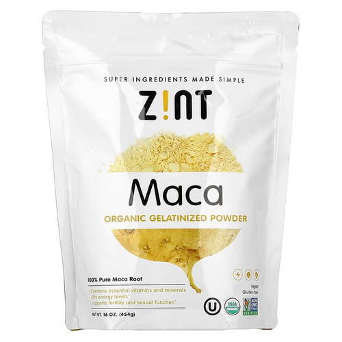 <img alt="Zint, Organic Gelatinized Maca Powder, 16 oz (454 g)" title="Zint, Organic Gelatinized Maca Powder, 16 oz (454 g),817516020053"