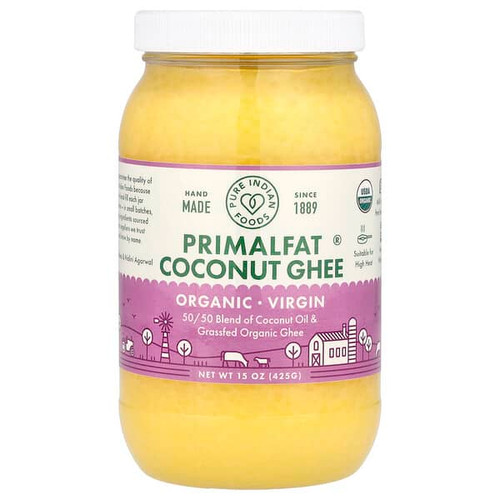 <img alt="Pure Indian Foods, Organic Virgin PrimalFat Coconut Ghee, 15 oz (425 g)" title="Pure Indian Foods, Organic Virgin PrimalFat Coconut Ghee, 15 oz (425 g),797734507195"