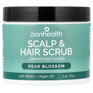 <img alt="Zion Health, Scalp & Hair Scrub, Pear Blossom , 4 oz (113 g)" title="Zion Health, Scalp & Hair Scrub, Pear Blossom , 4 oz (113 g),093141102634"
