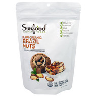 Sunfood, Raw Organic Brazil Nuts, 8 oz (227 g)