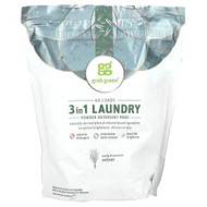 <img alt="Grab Green, 3-in-1 Laundry Powder Detergent Pods, Vetiver, 60 Loads, 2 lbs, 2 oz (960 g)" title="Grab Green, 3-in-1 Laundry Powder Detergent Pods, Vetiver, 60 Loads, 2 lbs, 2 oz (960 g),899696002517"