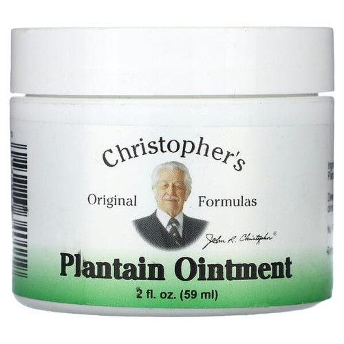 <img alt="Christophers Original Formulas, Plantain Ointment,  2 fl oz (59 ml)" title="Christophers Original Formulas, Plantain Ointment,  2 fl oz (59 ml),084783340119"