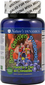Natures Dynamics, Berry Garden Probiotics - 60 Chewables