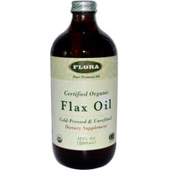 Flora, Certified Organic Flax Oil, 17 fl oz (500 ml)