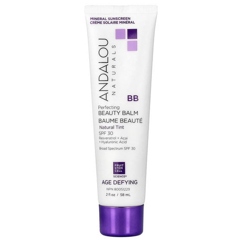 <img alt="Andalou Naturals, Perfecting BB Beauty Balm, SPF 30, Natural Tint, 2 fl oz (58 ml)" title="Andalou Naturals, Perfecting BB Beauty Balm, SPF 30, Natural Tint, 2 fl oz (58 ml),859975002683"