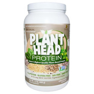 Genceutic Naturals, Plant Head Protein, Unflavored, 1.3 lb (630 g)
