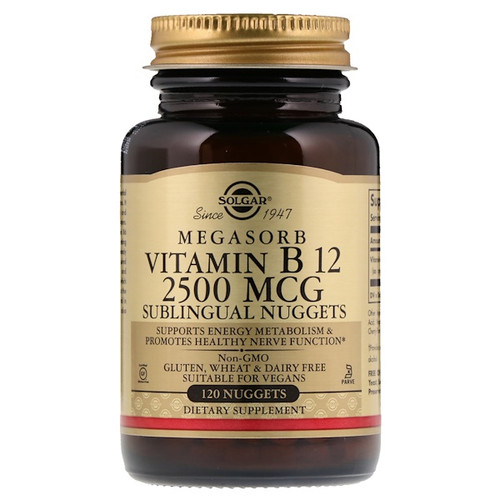 <img alt="Solgar Vitamin B12 Sublingual - 2500 mcg - 120 Nuggets" title="Solgar Vitamin B12 Sublingual - 2500 mcg - 120 Nuggets,033984017269"