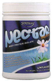 Syntrax, Nectar Whey Protein Isolate Powder,  Unflavored - 1 lb