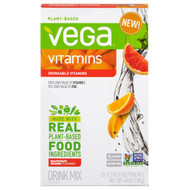 Vega, Vega Drink Mix, Vitamins, Grapefruit Orange Flavored , 20 Pouches, 0.2 oz (6.8 g) Each