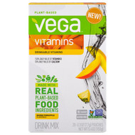 Vega, Drinkable Vitamins, Mango Pineapple, 20 Pouches, 0.3 oz (7.7 g) Each