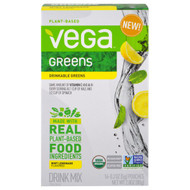 Vega, Drinkable Greens, Mint Lemonade, 16 Pouches, 0.2 oz (5 g) Each