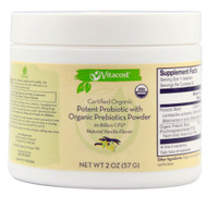 Vitaco, Certified Organic Probiotics with Organic Prebiotics Powder - 20 billion CFU - 2 oz (57 g)