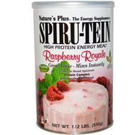 Natures Plus, Spiru-Tein, High Protein Energy Meal, Raspberry Royale, 1.12 lbs (510 g)