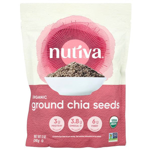 <img alt="Nutiva, Organic Ground Chia Seeds, 12 oz (340 g)" title="Nutiva, Organic Ground Chia Seeds, 12 oz (340 g),692752223297"