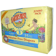 Earths Best, TenderCare, Chlorine Free Diapers, Size 3, 16-28 lbs, 35 Diapers