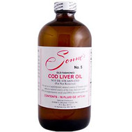 Sonnes Organic Foods, No. 5, Old Fashioned Cod Liver Oil, 16 fl oz (473 ml) (Discontinued Item)