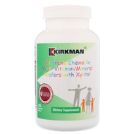 Kirkman Labs, Childrens Chewable Multi-Vitamin/Mineral Wafers with Xylitol, 120 Chewable Wafers