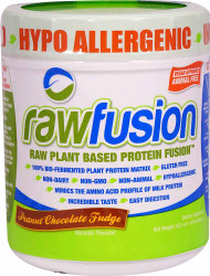 San Rawfusion Plant Based Protein Fusion Peanut Chocolate Fudge -- 15 Servings