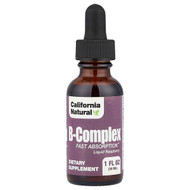 <img alt="California Natural, B-Complex, Raspberry, 1 oz (30 ml)" title="California Natural, B-Complex, Raspberry, 1 oz (30 ml),011821464315"