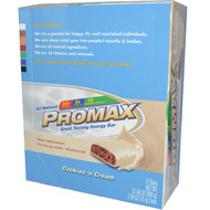 Promax Gluten Free Protein Bar Original Cookies & Cream -- 12 Bars