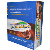 Promax Nutrition, Energy Bars, Chocolate Peanut Crunch, 12 Bars, 2.64 oz (75 g) Each
