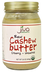 Jiva, Organics Raw Cashew Butter Creamy - Unsalted - 16 oz