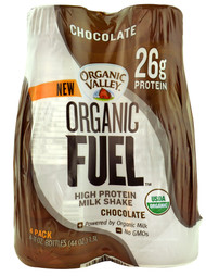 Organic Valley, Organic Fuel High Protein Milk Shake,  Chocolate - 4 Bottles