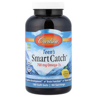 <img alt="Carlson, Teens Smart Catch, Natural Lemon, 180 Soft Gels" title="Carlson, Teens Smart Catch, Natural Lemon, 180 Soft Gels,088395016127"
