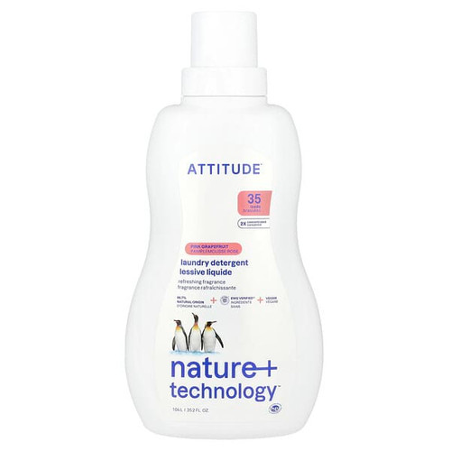 <img alt="ATTITUDE, Laundry Detergent, Pink Grapefruit, 35.2 fl oz (1.04 l)" title="ATTITUDE, Laundry Detergent, Pink Grapefruit, 35.2 fl oz (1.04 l),626232120363"
