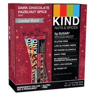 Kind Nuts & Spices Bar  Dark Chocolate Hazelnut Spice - 12 Bars