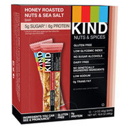 Kind Nuts & Spices Bars Honey Roasted Nuts & Sea Salt -- 12 Bars