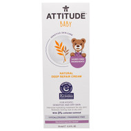 ATTITUDE, Sensitive Skin Care, Baby, Natural Deep Repair Cream, Fragrance Free, 2.5 fl oz (75 ml)