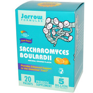 Jarrow Formulas Saccharomyces Boulardii Probiotic Supplement Natural Orange - 5 billion - 20 Packets