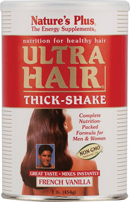 Natures Plus Ultra Hair Thick-Shake French Vanilla -- 1 lb