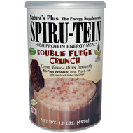 Natures Plus, Spiru-Tein, High Protein Energy Meal, Double Fudge Crunch, 1.1 lbs (495 g) (Discontinued Item)