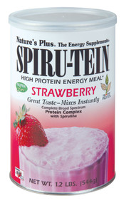 Natures Plus, Spiru-Tein High Protein Energy Meal,  Strawberry - 1.2 lbs