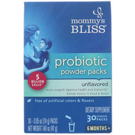 Mommys Bliss, Probiotic Powder Packs, Unflavored, 6 Months +, 30 Powder Packs, 0.05 oz (1.4 g) Each