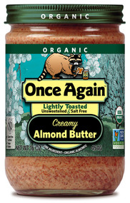 Once Again, Organic Almond Butter Lightly Toasted Creamy - 16 oz