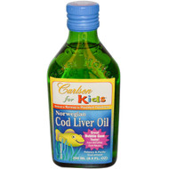 Carlson Labs, Kids, Norwegian Cod Liver Oil, Bubble Gum, 8.4 fl oz (250 ml)