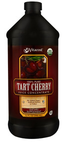 Vitaco 100% Pure Organic Tart Cherry Juice Concentrate -- 32 fl oz