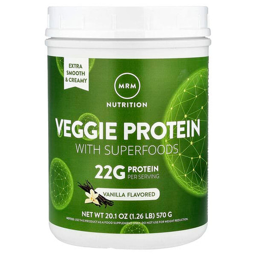 <img alt="MRM Nutrition, Veggie Protein with Superfoods, Vanilla, 1.26 lb (570 g)" title="MRM Nutrition, Veggie Protein with Superfoods, Vanilla, 1.26 lb (570 g),609492722317"