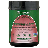 MRM, Veggie Elite, Performance Protein, Cinnamon Bun, 18 oz (510 g)